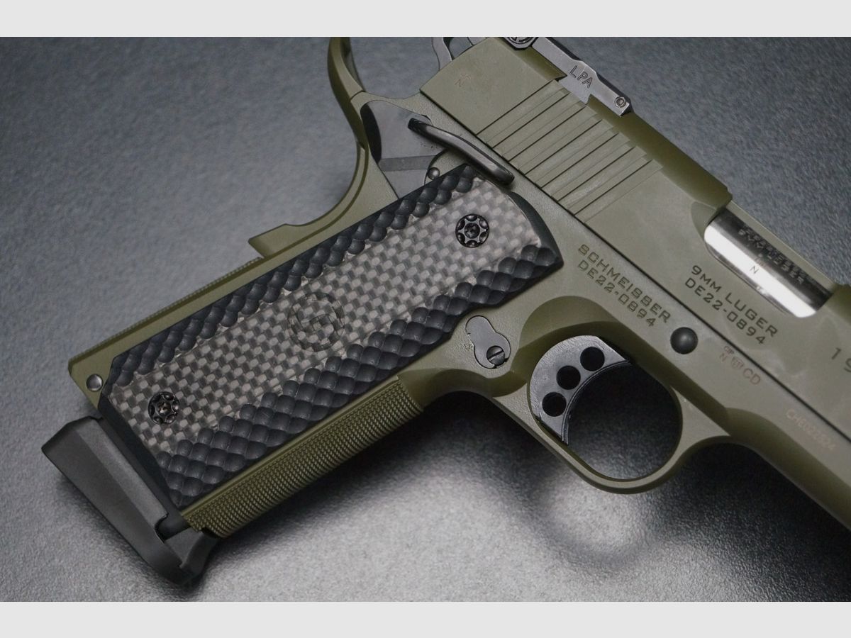 Schmeisser Hugo 1911 OD Green 9mm 6", image 5 of 10