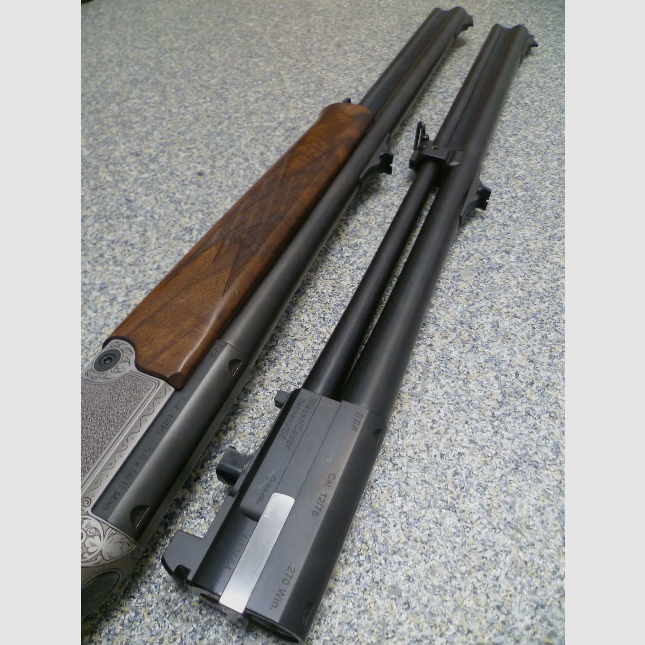 Bockbüchsflinte Blaser BBF 95 12/70 & 5,6x50R Mag. mit ATL 12/76 & .270 Win.