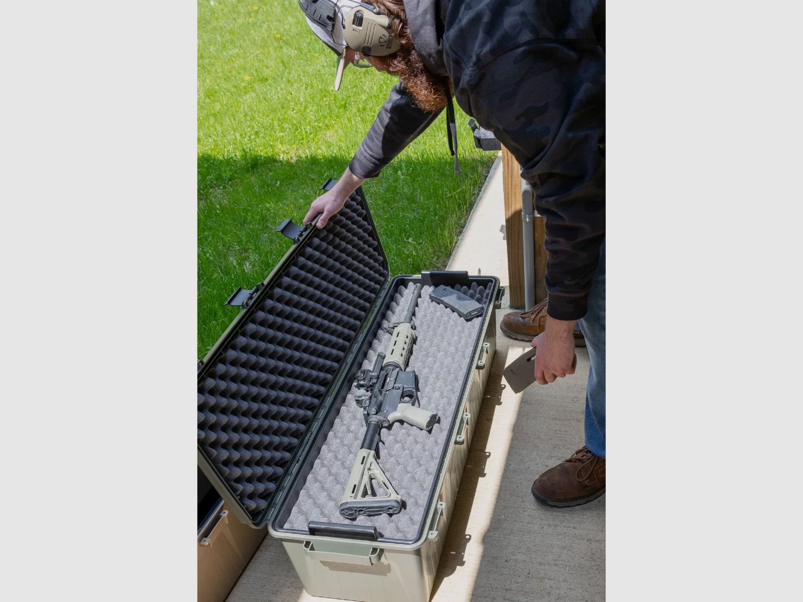 Boîte de transport tactique MTM avec roues