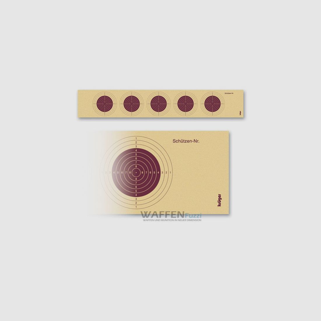 LG-Scheibenstreifen mit 5 Scheibenbildern rot 31x5,2cm 100 STK.