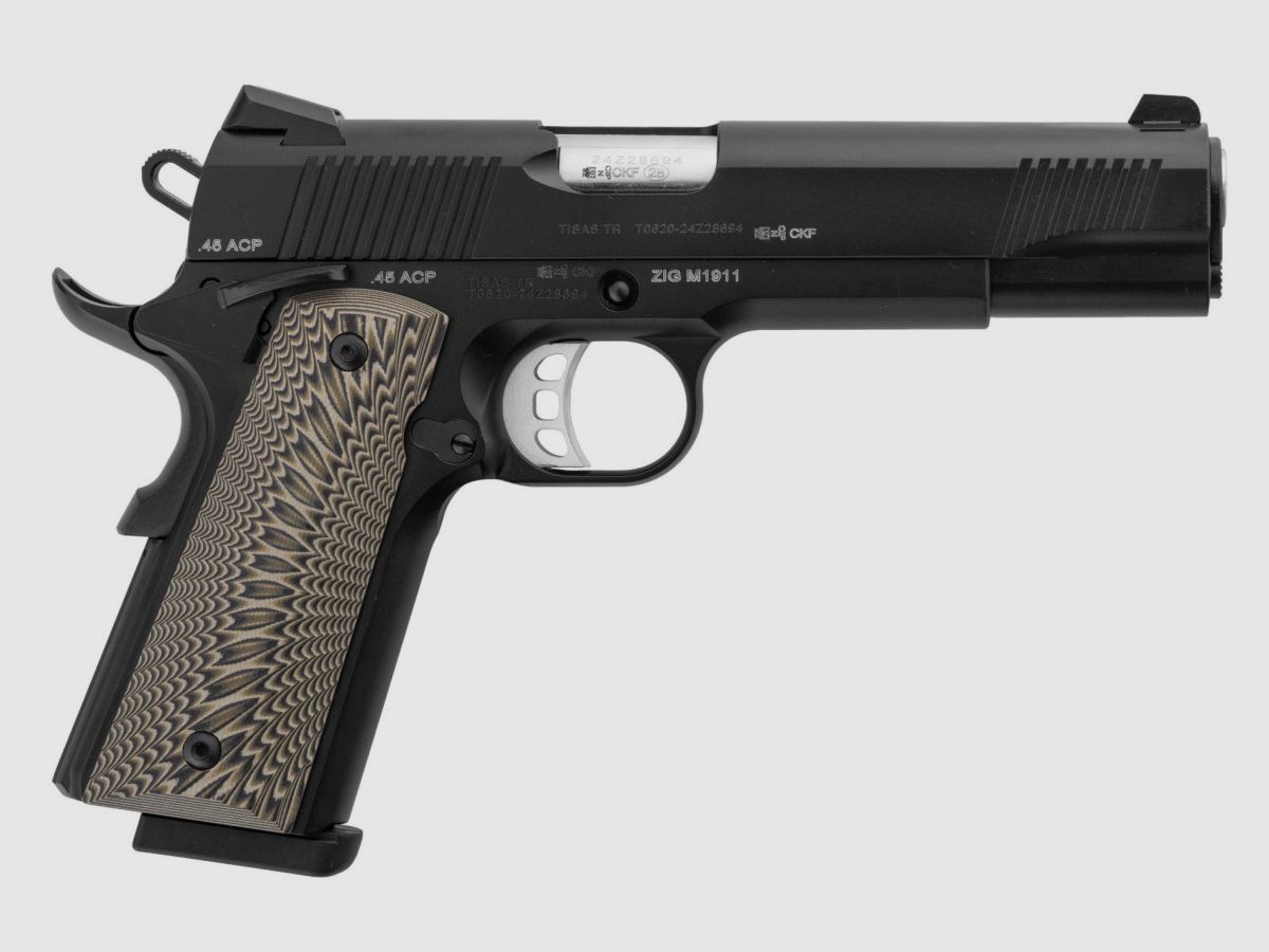 Pistole TISAS ZIG M1911 Schwarz 5 Zoll .45 ACP, Bild 1 von 10