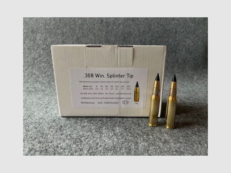 Geschoss Manufaktur Splinter Tip .308 Win. 