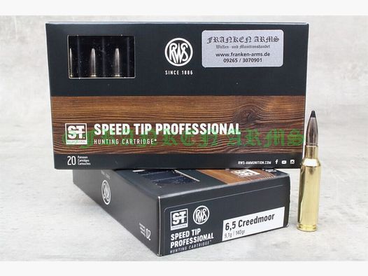 RWS Speed Tip Pro 6.5 Creedmoor 140gr. 9.1g 20 pieces tiered price
