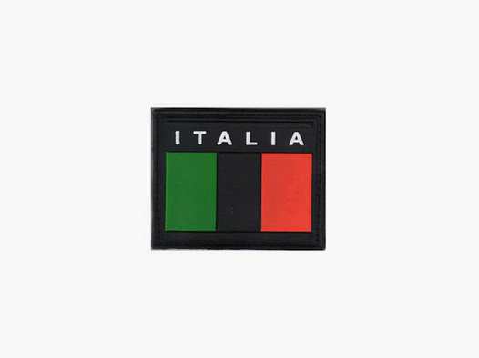 PATCH – ITALIA RETTANGOLARE NERA (CON VELCRO)