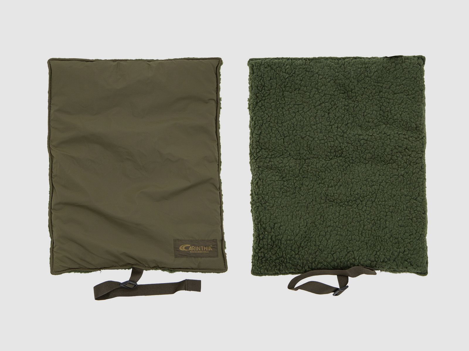 Carinthia kleding zitkussen olijf zitkussen + stokken