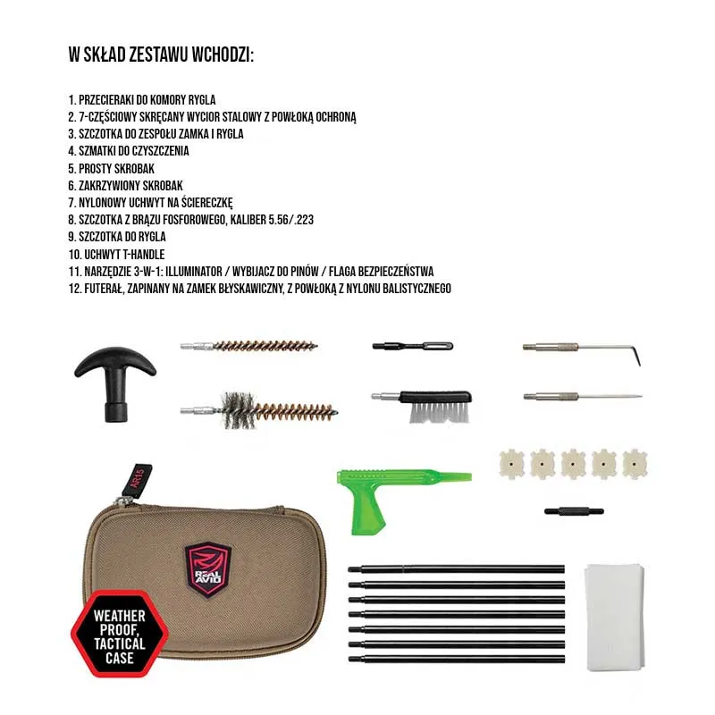 Real Avid - Zestaw do czyszczenia broni Gun Boss® AR- 15, zdjęcie 3 z 4