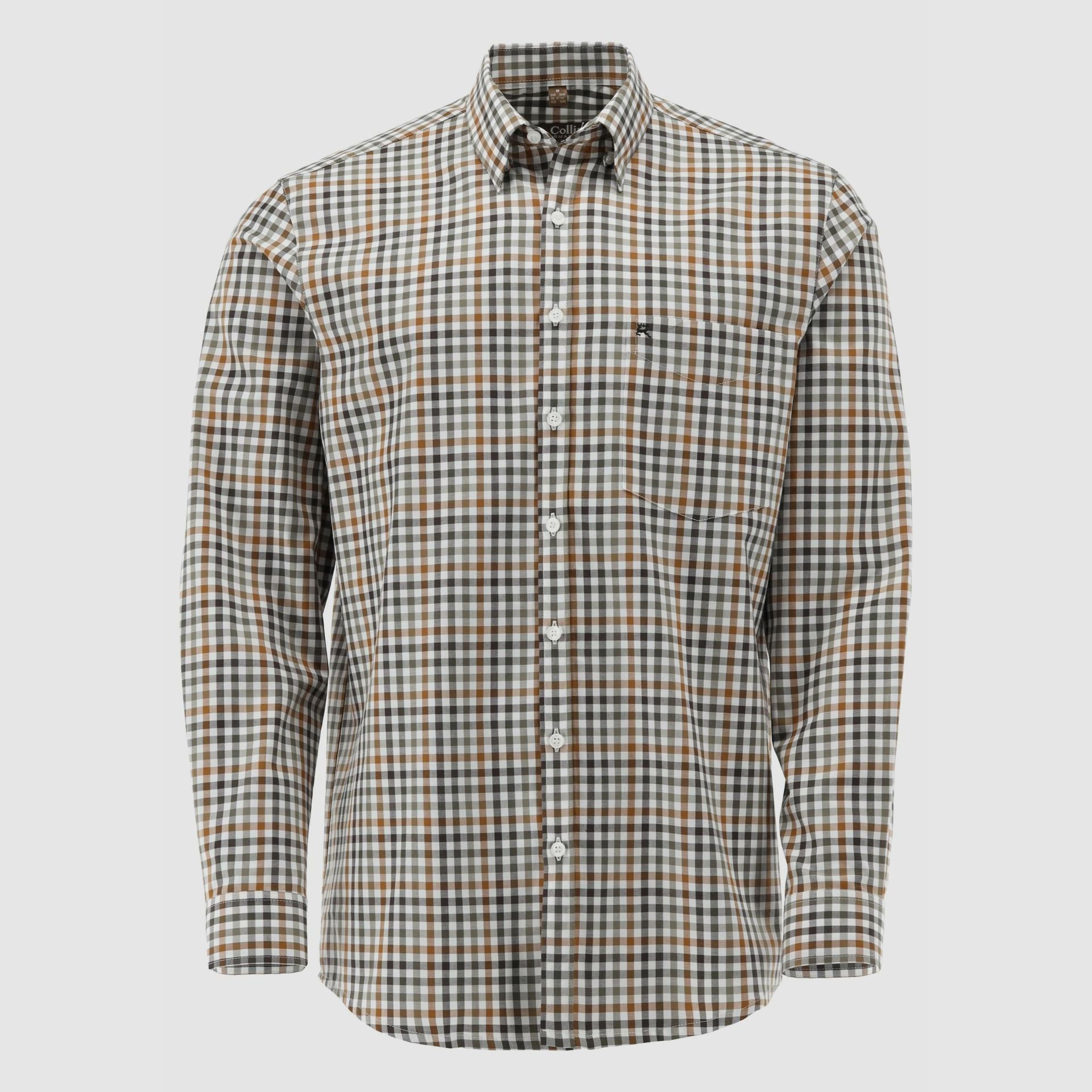Tom Collins Herrenhemd Regular Fit – Trachtenhemd grün kariert, Bild 1 von 3
