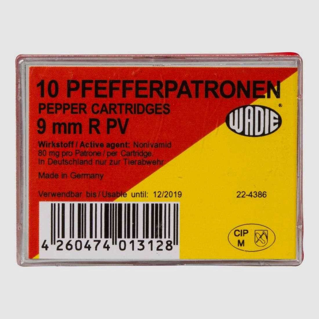 Pfefferpatronen 9mm R Wadie