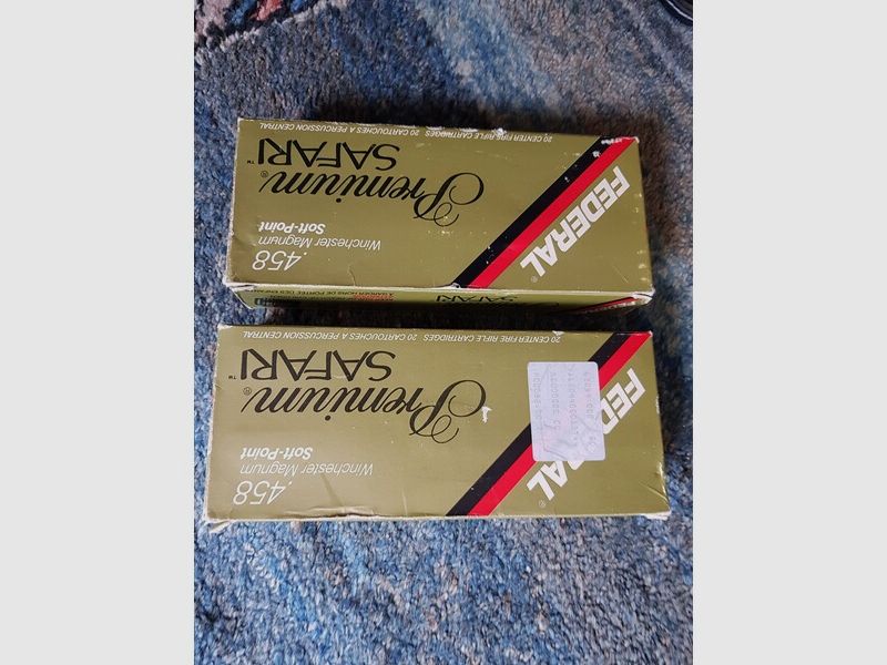200x .458 Win Mag TM und VM 500 gr