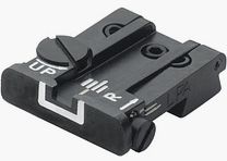 LPA TPU92BE18 adjustable micrometer sight for Beretta 92, 96, 98, M9, Stock, Brigadier, 90Two – White Outline