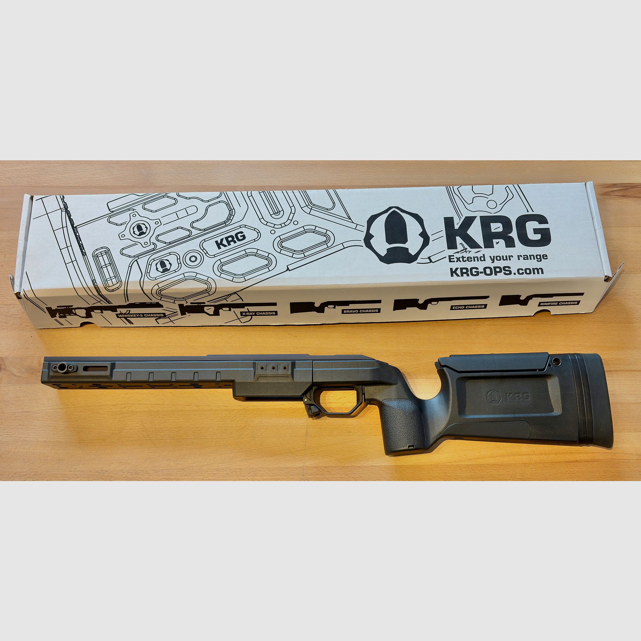 KRG Bravo Chassis für Tikka T3 / T3x / CTR, schwarz, super Zustand