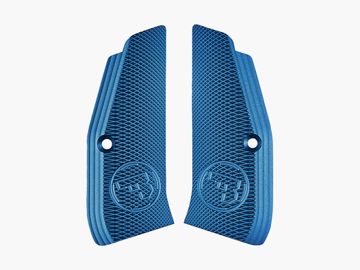 Griffschale CZ TS & SP-01 Aluminium blau 1 Paar lang