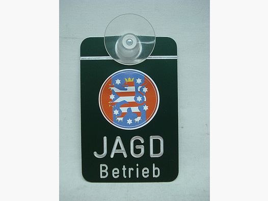 Autoschild Jagdbetrieb - Thüringen