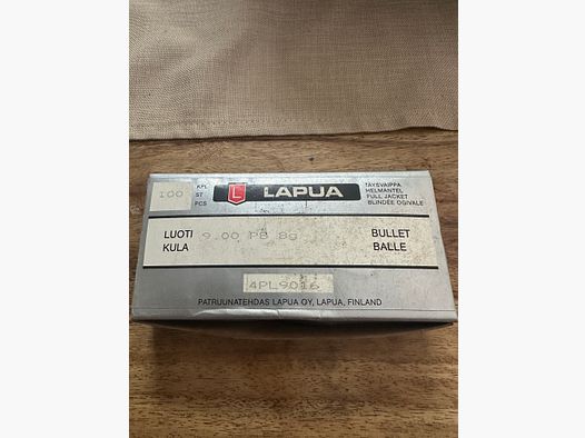 Lapua 9mm Geschosse 