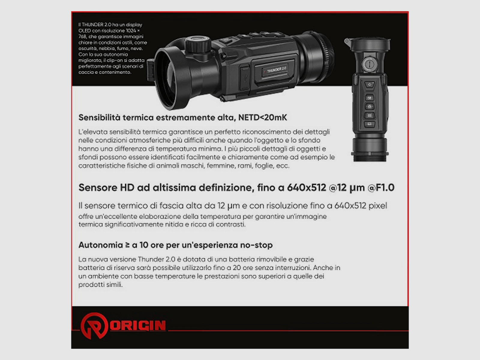 VISOR TÉRMICO – HIKMICRO – THUNDER TE19 2.0 (OBSERVACIÓN O ÓPTICA), imagen 3 de 4