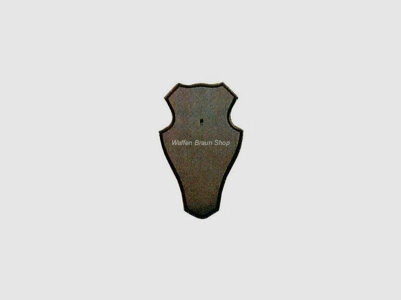 Horn board for deer, 19X12 cm, rounded shape, with cutout, dark