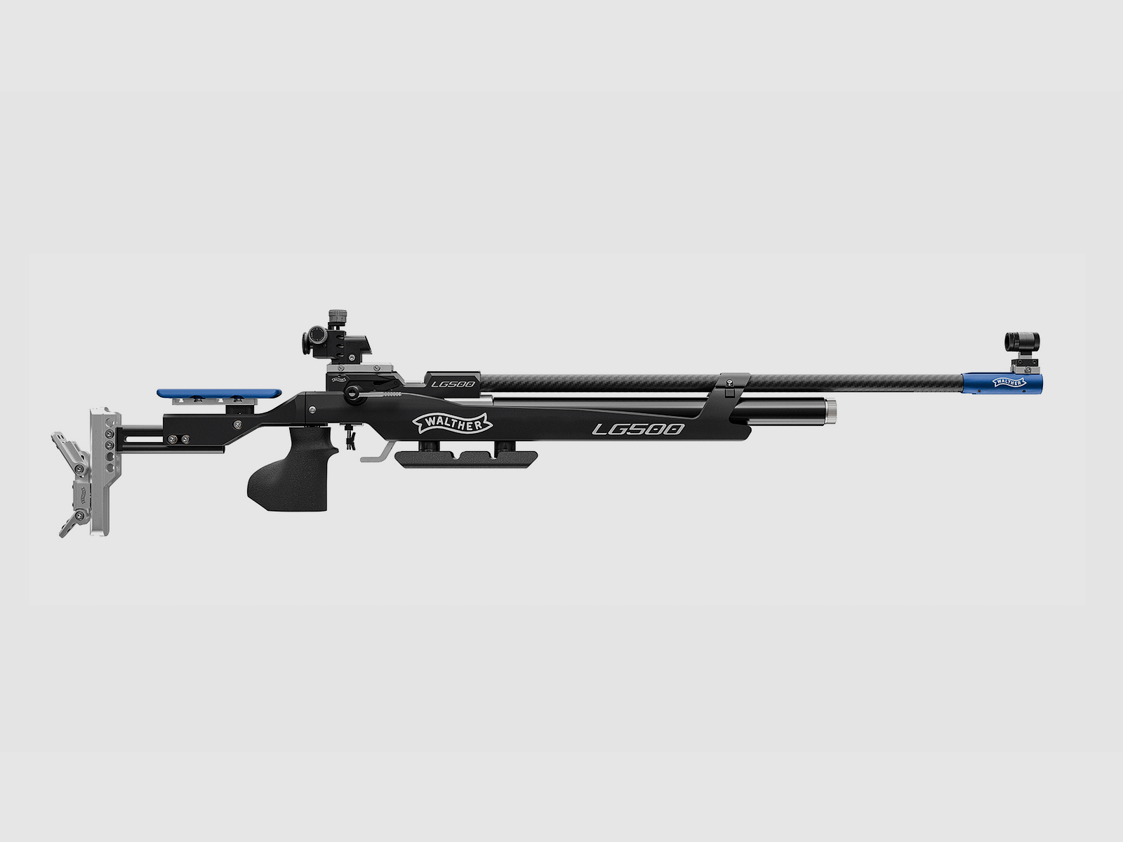 Walther LG500 Competition Aluminiumschaft rechts