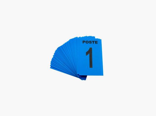 Jeu de 24 cartes de poste bleu + 3 neutres bleu