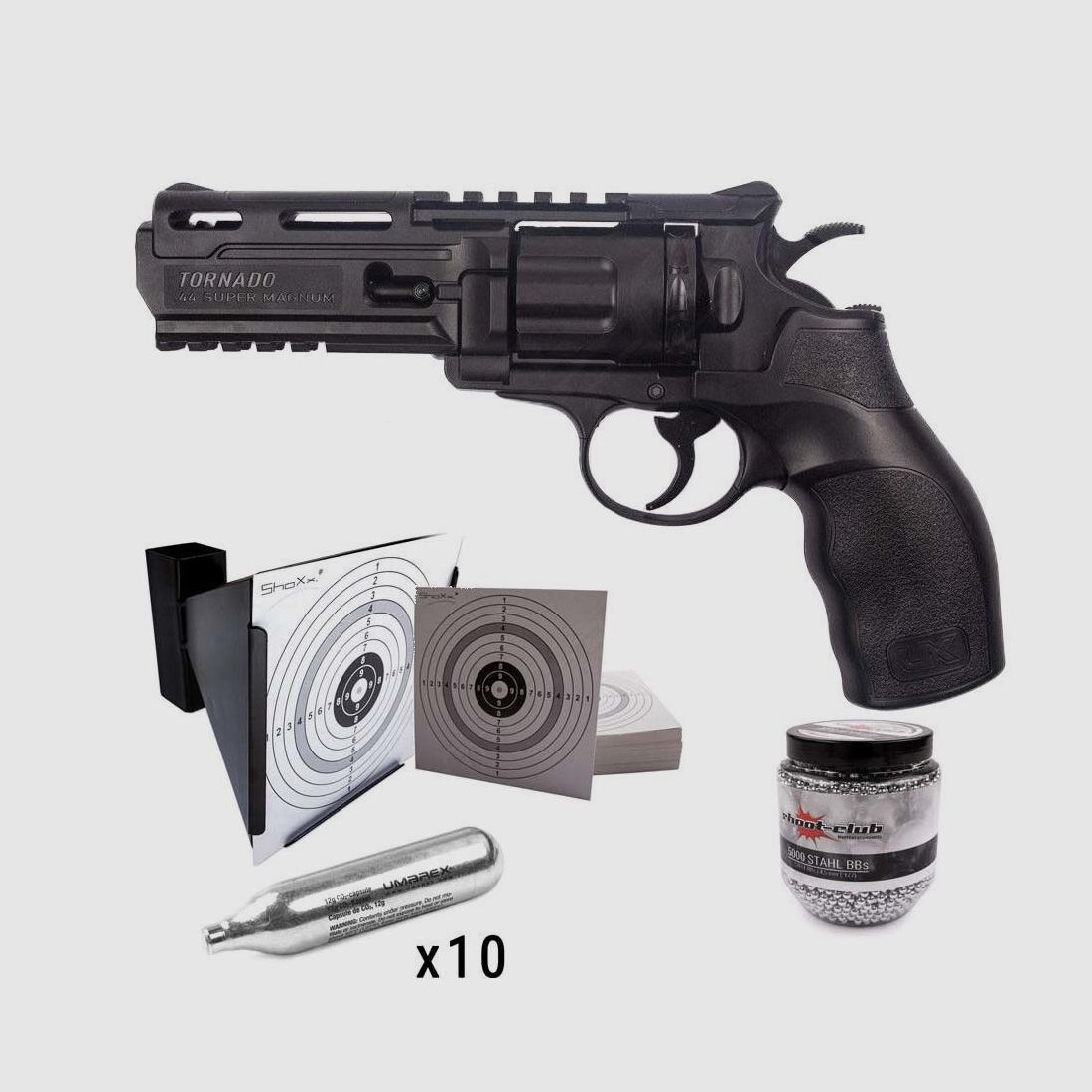 Divers	 CO2 Revolver - UX Tornado / 4,5mm BB's / shoot-club