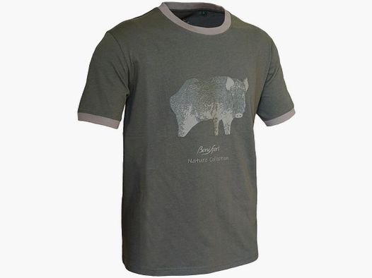 T-Shirt aus Baumwolle Wildschwein