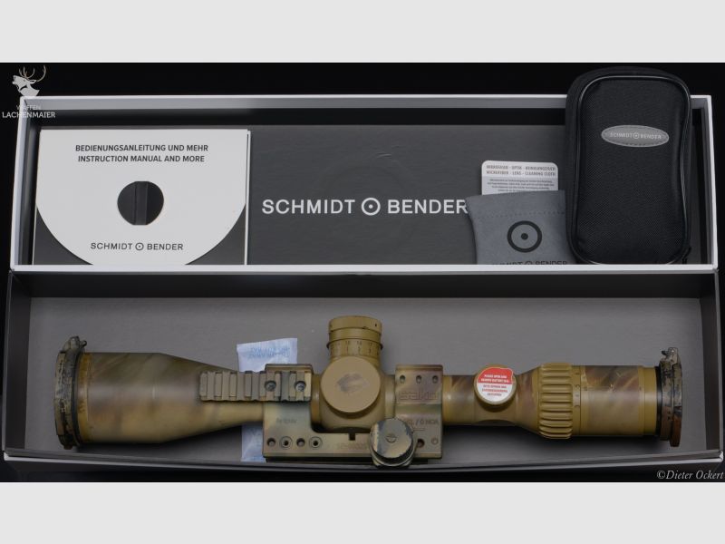 Schmidt & Bender PM-II High Power 3-27x56 RAL:8000 / Camo mit Spuhr Montage