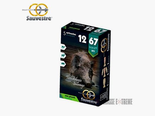 5 Cartucce SAUVESTRE BFS senza piombo Cal. 12/67