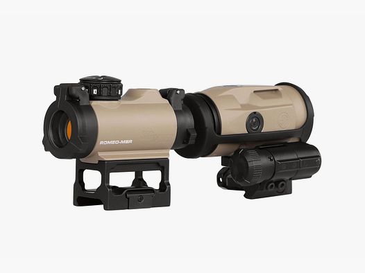 Sig Sauer SET ROMEO MSR 2 MOA et JULIET3 MICRO Magnifier 3x22 FDE SORJ72011
