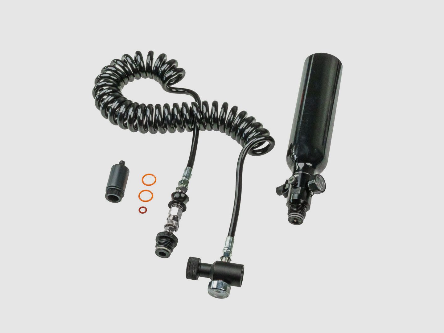 0,2 LITER HPA SYSTEM inkl. 1100 PSI Regulator | 200 BAR/3000 PSI | HDR50 | HDP50 | HDS68 | HDX68 | HDR68