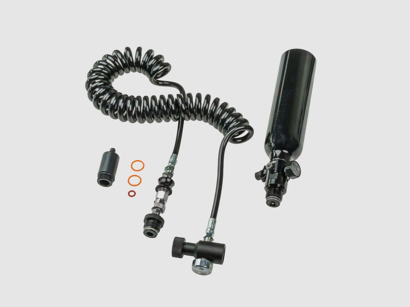 0,2 LITER HPA SYSTEEM incl. 1100 PSI Regulator | 200 BAR/3000 PSI | HDR50 | HDP50 | HDS68 | HDX68 | HDR68