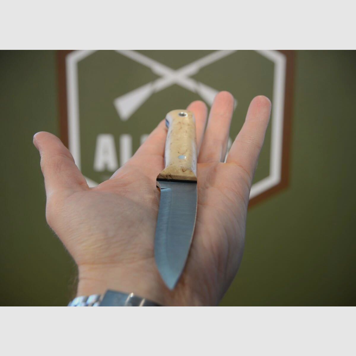 Coltello da caccia Alljagd con manico in acero