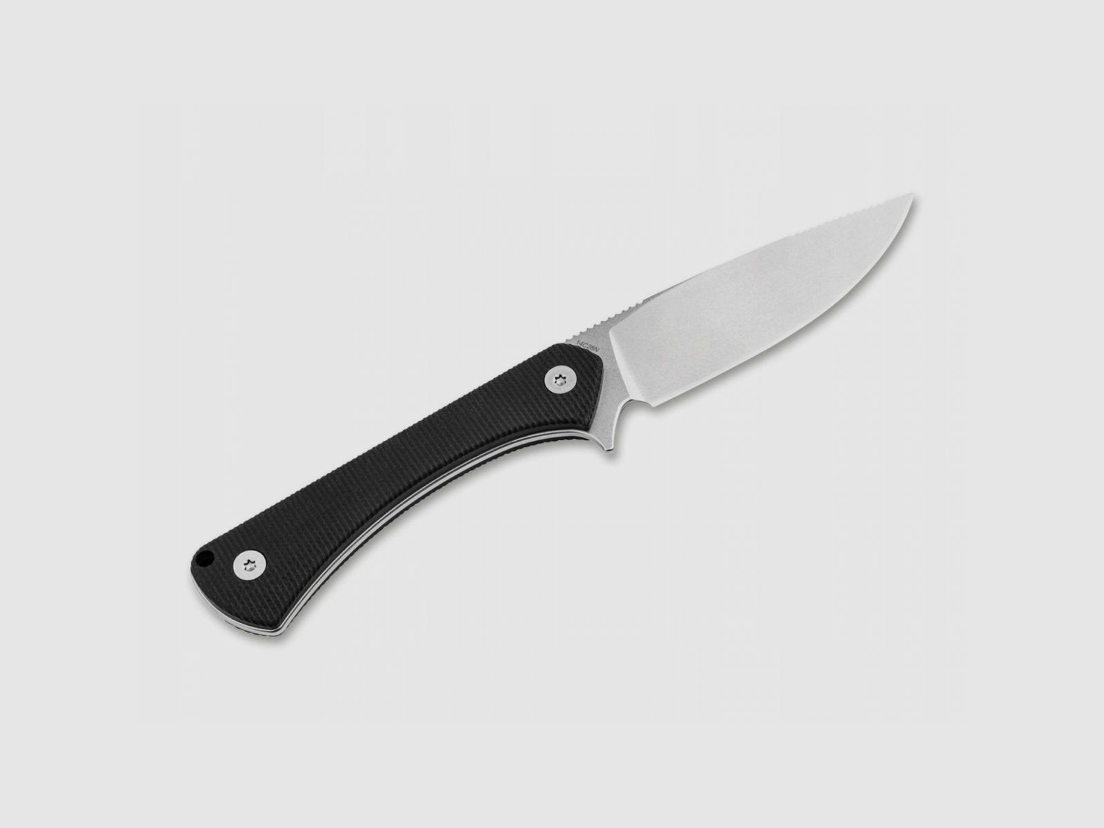 NÓŻ STAŁY BOKER PLUS BRASA FULL TANG 14C28N 02BP0014 + POKROWIEC, zdjęcie 3 z 8