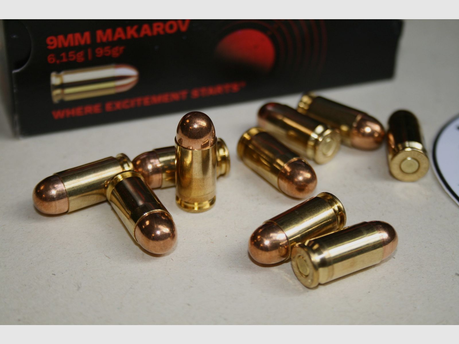 GECO 9mm Makarov FMJ 95grs pro 50, Bild 2 von 2
