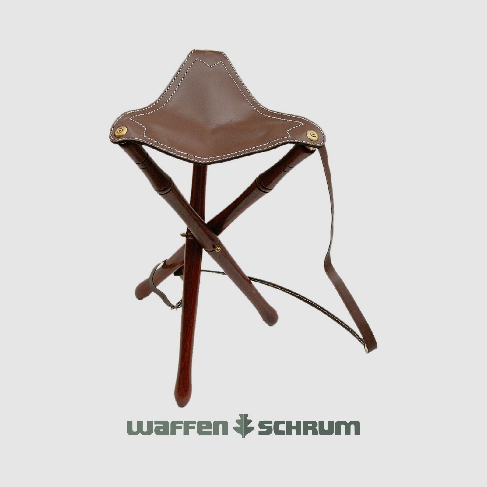 Silla de caza AKAH de tres patas de lujo, altura del asiento 75 cm