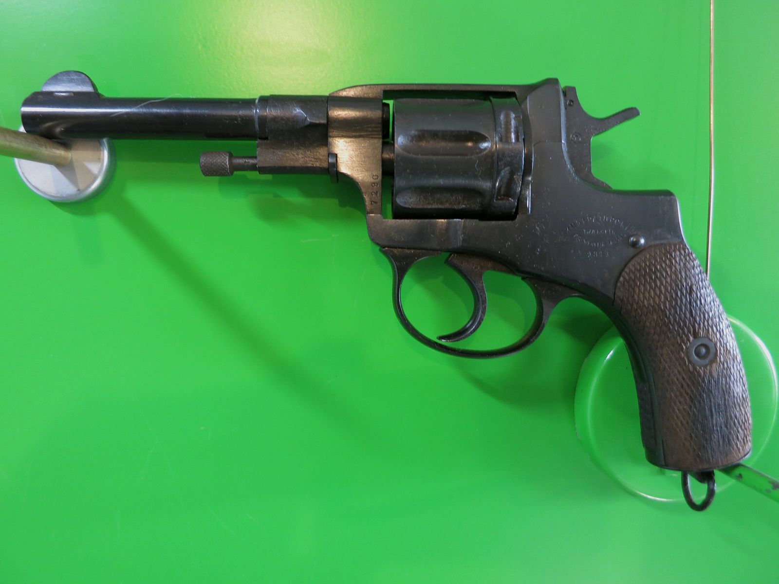 IMPERIAL RUSSIAN NAGANT REVOLVER WWI, 1911, DOUBLE-ACTION OFFICER MODEL #80-, image 6 of 18