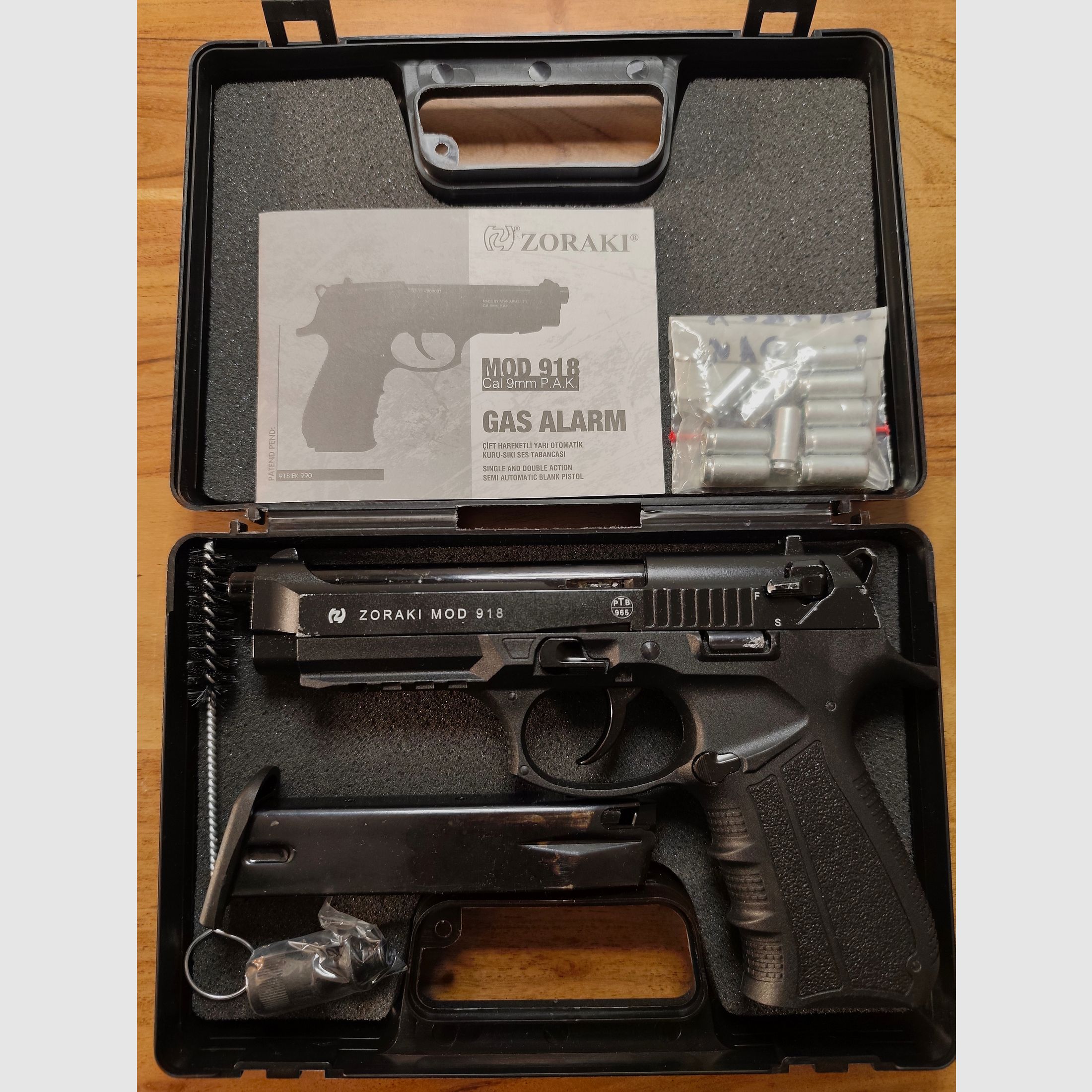 Zoraki 918 Kaliber 9mm P.AK. PTB 965 OVP + Munitie