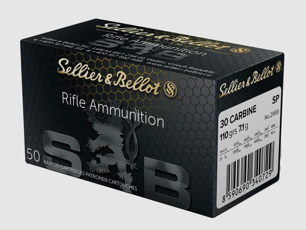 S&B Patronen - Kal. 30 Carbine SP, Bild 1 von 3