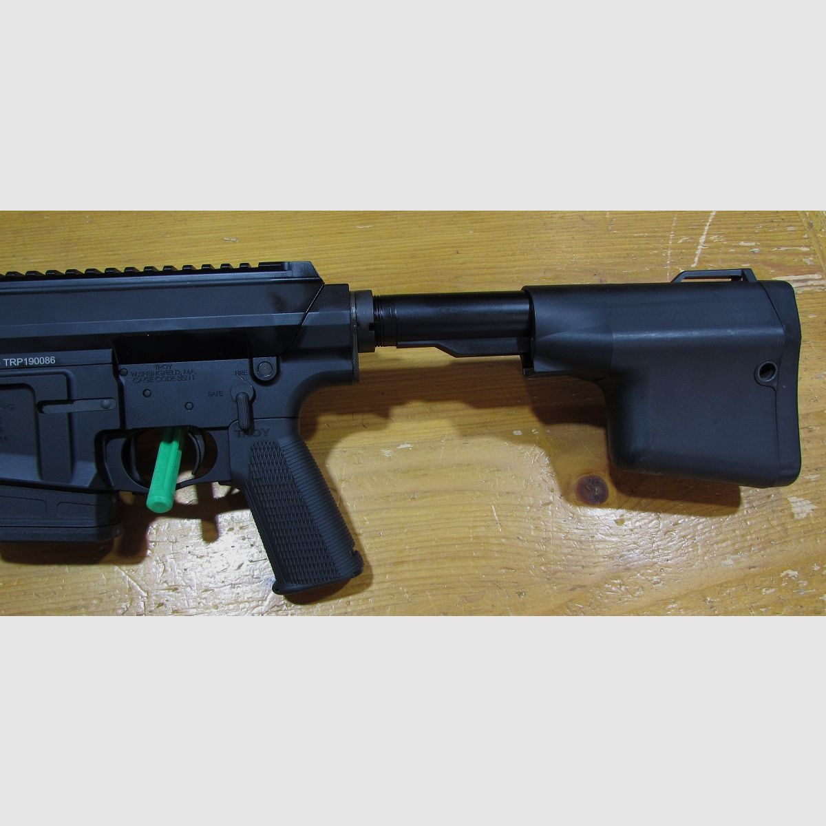 Carabine a Pompe Troy, cal 308win, chargeur 10 coups, canon 46cm frein de bouche super etat, image 4 sur 6