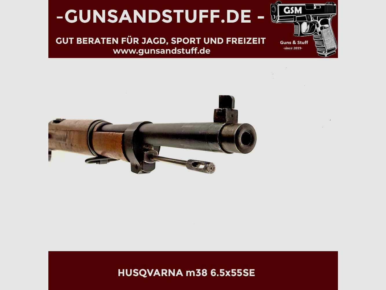 HUSQVARNA m38 6.5x55SE
