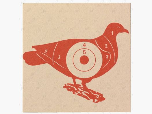 Cibles de tir PIGEON GEF 10 x 10 cm