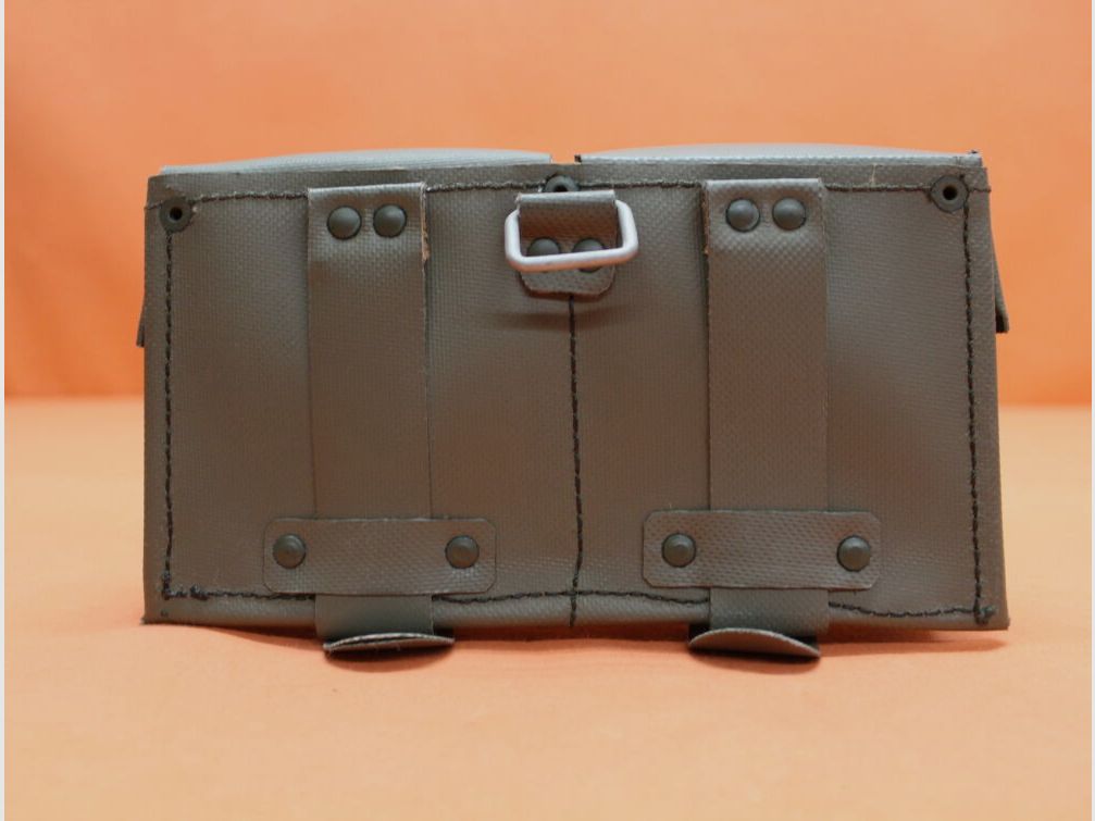 BUND SURPLUS Heckler&Koch HK G3: Magazintasche POLIZEI? PSG-1? Schichtstoff oliv f. 2 Magazine 10-Schuss RARITÄT!