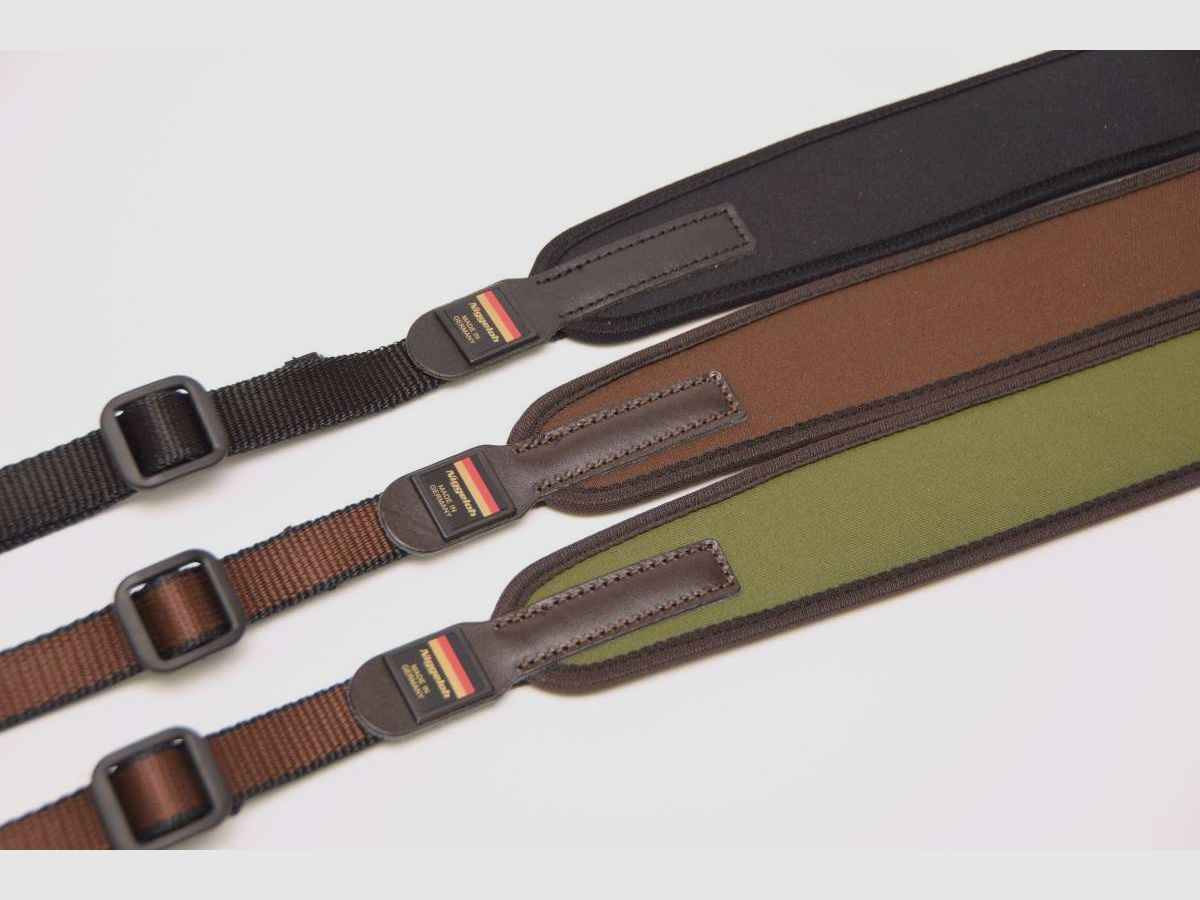 Sangle de fusil Niggeloh en néoprène avec déverrouillage rapide vert