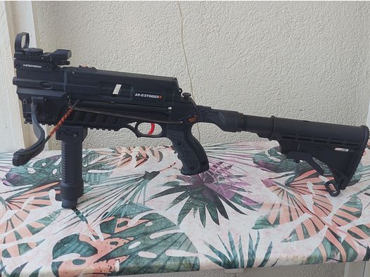 Steambow AR-6 Stinger II tactical Pistolen Armbrust inkl.Tuning Abzug 