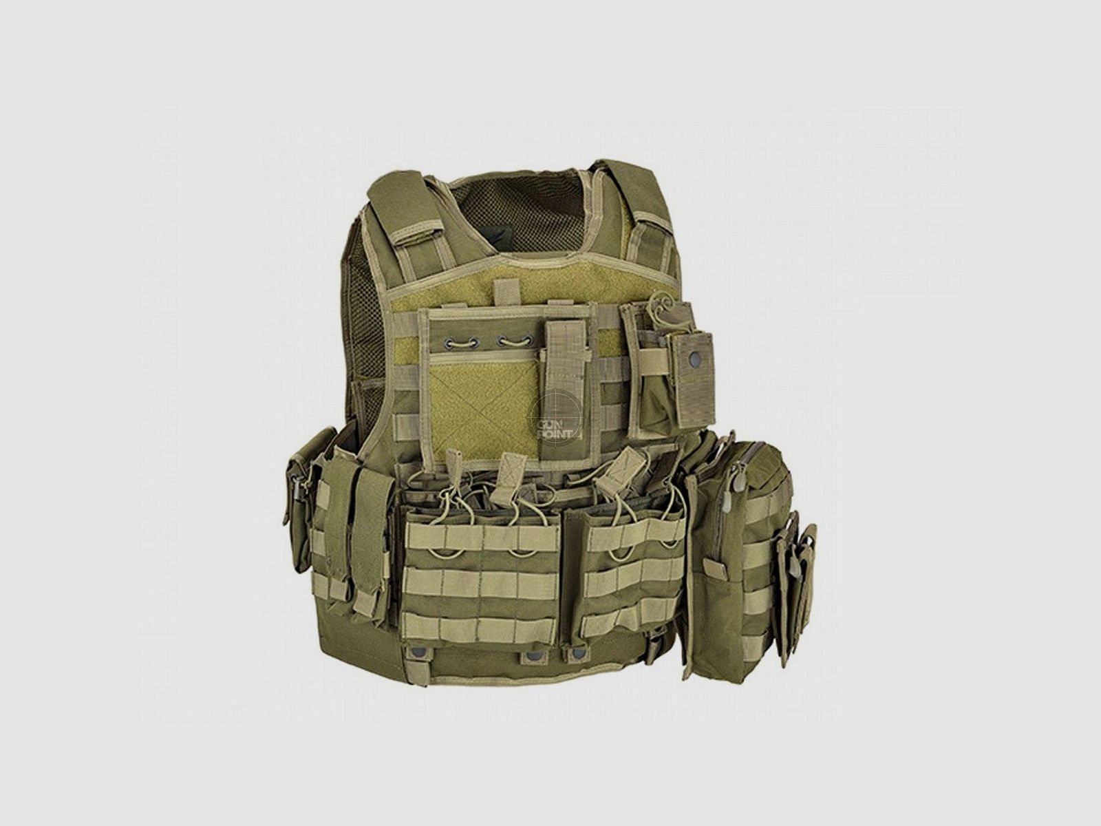 Set de transport de plaques de gilet pare-balles Defcon 5 vert OD