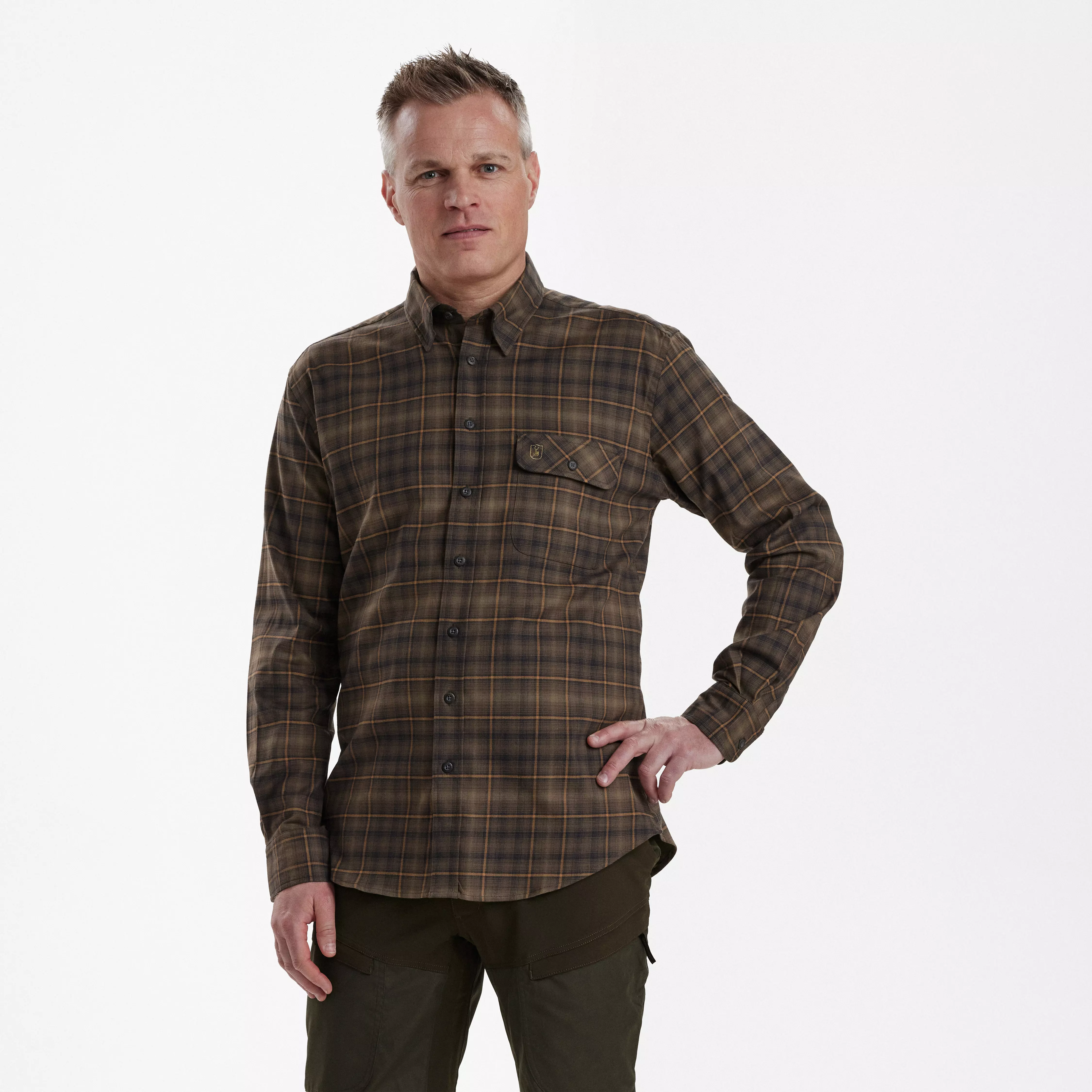 Eric overhemd - groene ruit, afbeelding 1 van 5