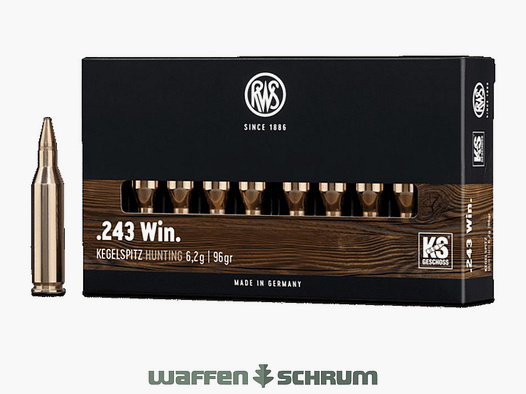RWS Kegelspitz 6,2g - 96gr .243Win