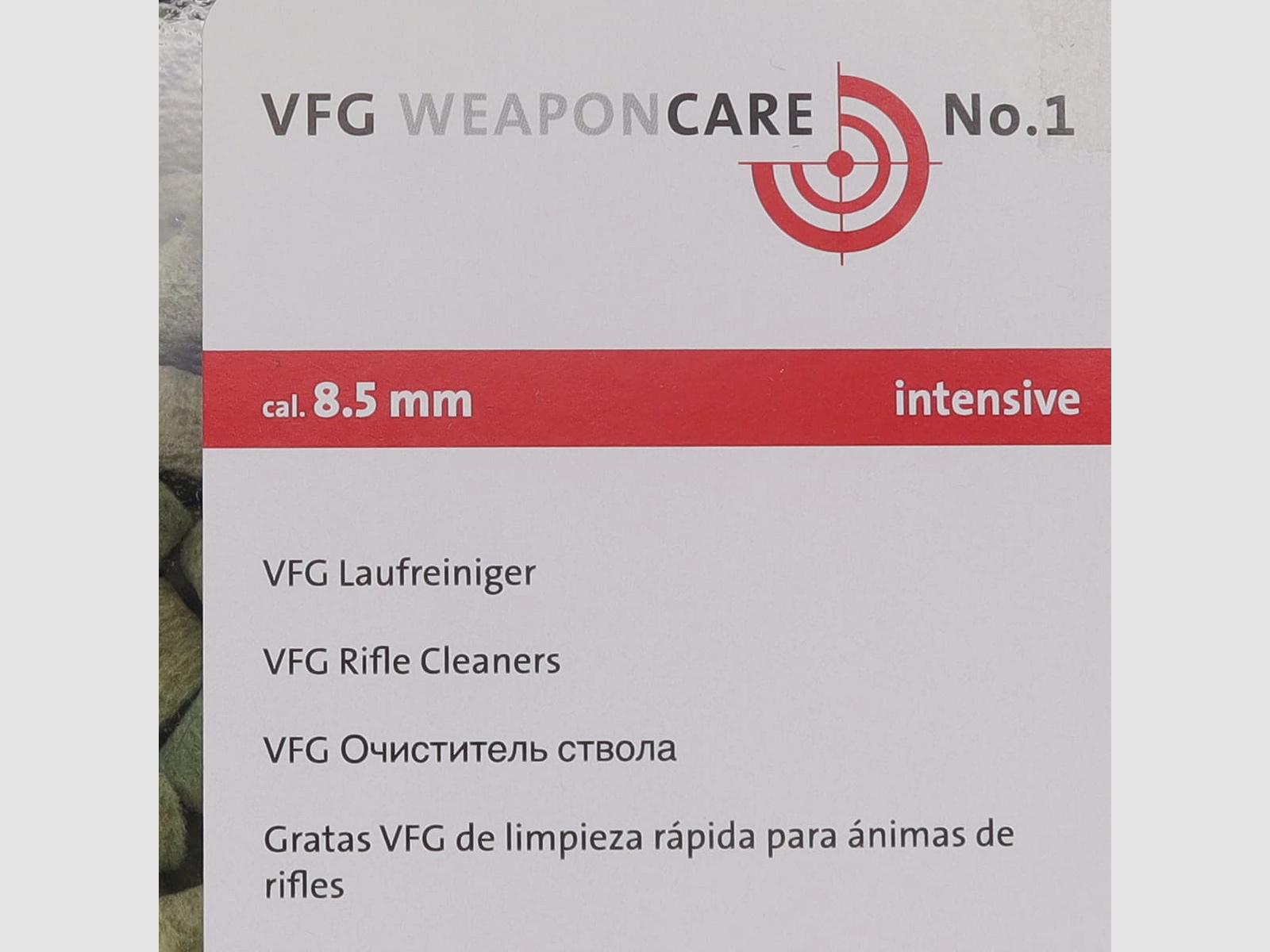 VFG Laufreiniger ''Intensive'' - 8,5mm (500stk.)
