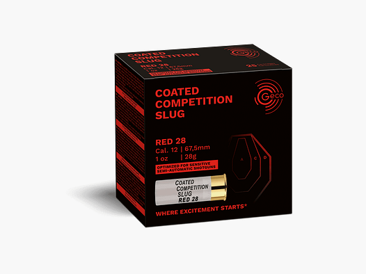 Geco Coated Competition Slug Red 28 12/67,5 - 25er Pack