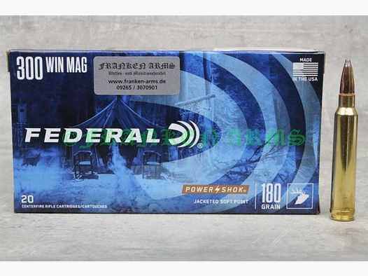 Federal Power Shok .300 Win. Mag. Teilmantel 180gr. 11,7g 20 Stück Staffelpreise