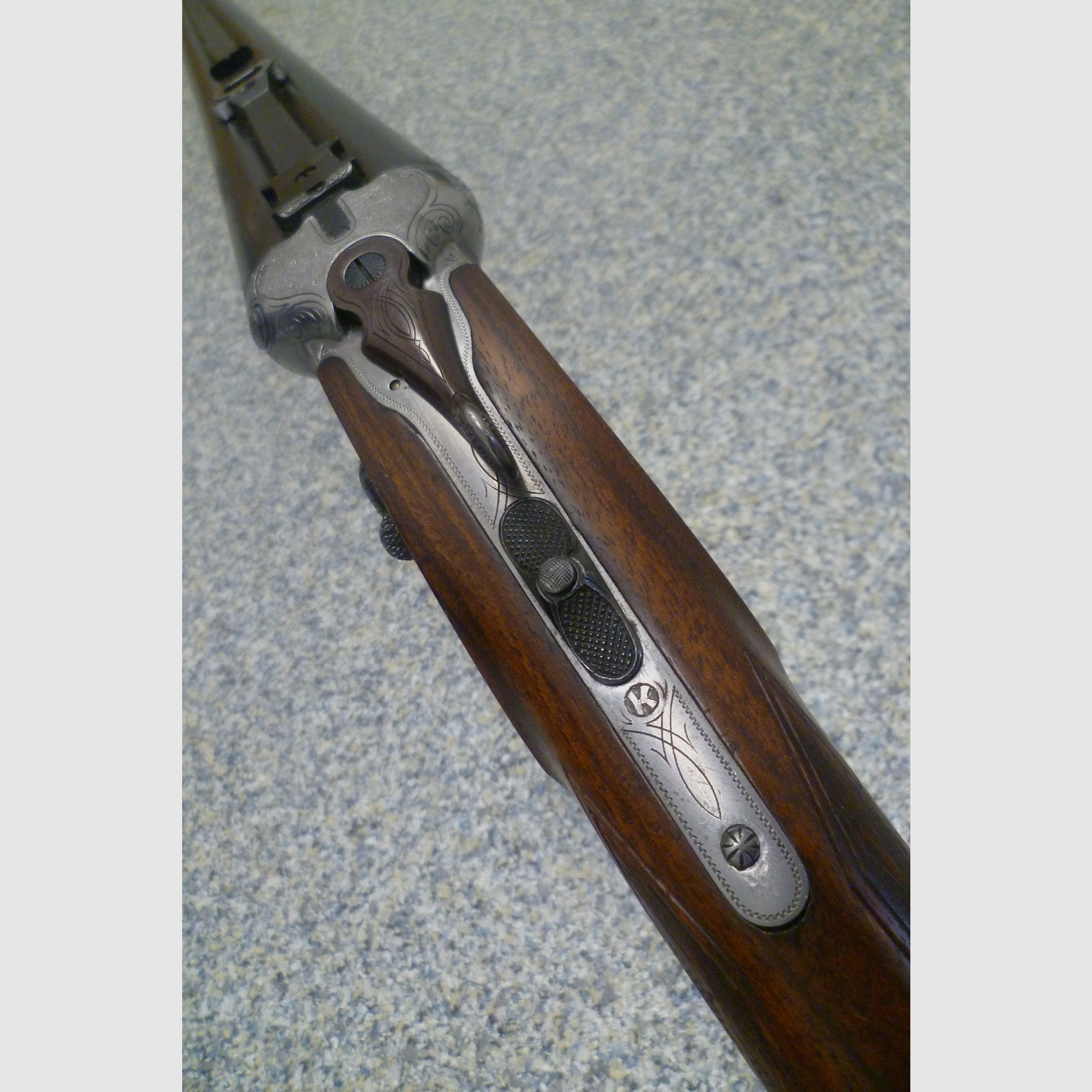 Seitenschloss-Drilling F.W. Heym 16/70 & 7x57R