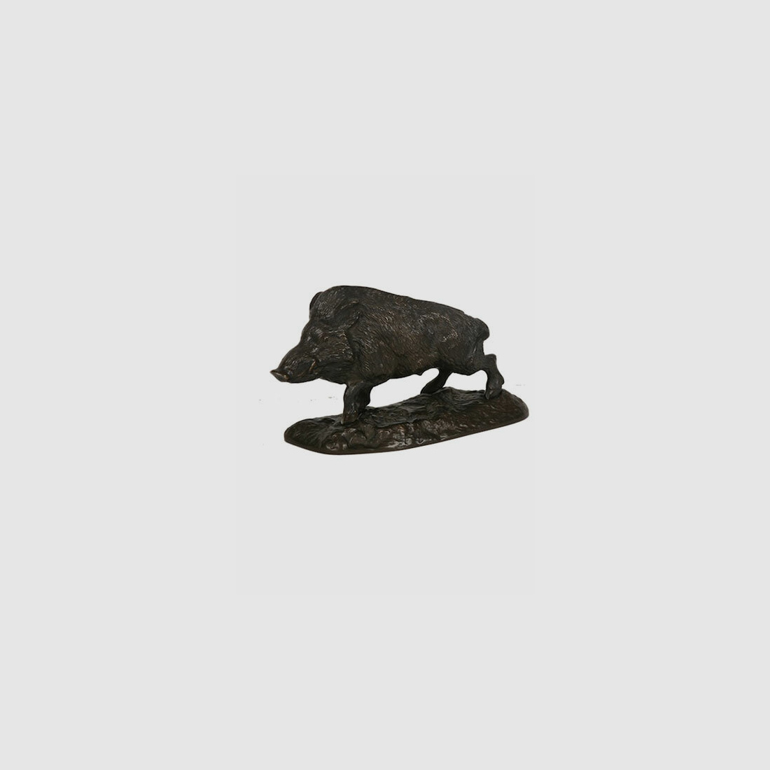 Lovergreen Bronzestatue Motiv einzelnes Wildschwein